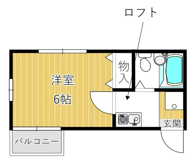 ハイデル針ヶ谷 1階階 間取り