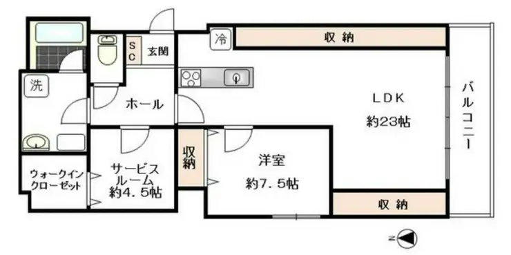 シェリーヒルズ横浜 3階階 間取り