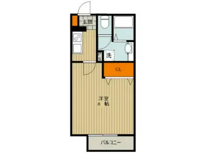 ル・ベリエ浮間(1K/2階)の間取り写真