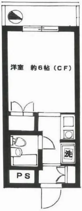 スカイコート戸越銀座 11階階 間取り