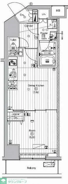 PREMIUM CUBE 代々木上原 5階階 間取り