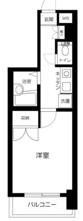 エスコート平和島 8階階 間取り