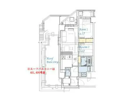 スプランディッド大島(2LDK/8階)の間取り写真