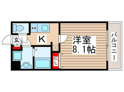 アルチェコート(1K/2階)の間取り写真