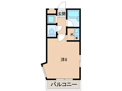 シャルマンフジ湊北町壱番館(1K/4階)の間取り写真