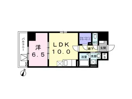 クラッテーロ相模ヶ丘(1LDK/11階)の間取り写真