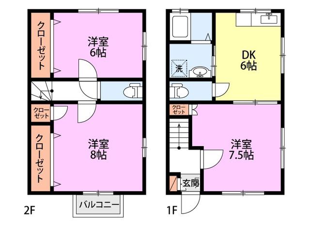 ハイエストヒル寺尾(3DK/1階)の間取り写真