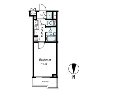 ルーブル練馬沼袋(1K/2階)の間取り写真