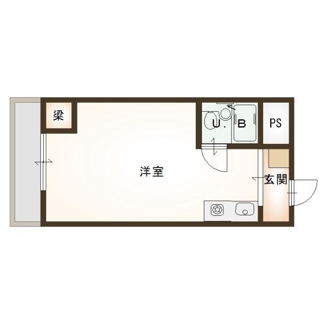 コア東堀(ワンルーム/10階)の間取り写真