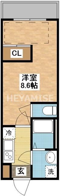 MODERN PALAZZO 文教 PRIMA(1K/3階)の間取り写真