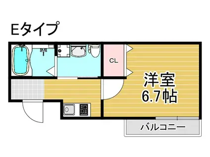 クリオラベルヴィ横濱サウス(1LDK/9階)の間取り写真