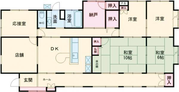 第一エステートマンション(5LDK/1階)の間取り写真