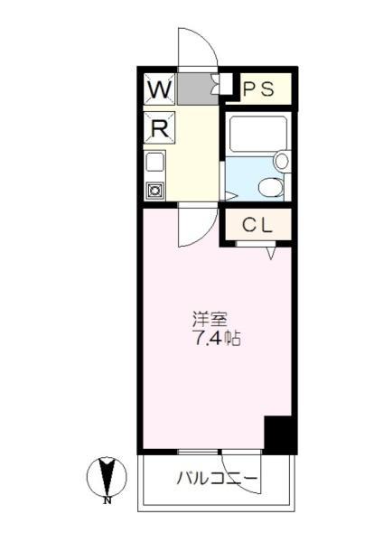 PLEASANT IKEGAMI(1K/3階)の間取り写真