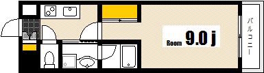 MC RESIDENCE(1K/8階)の間取り写真