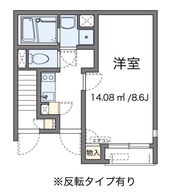 HOSOYAIII(1K/1階)の間取り写真