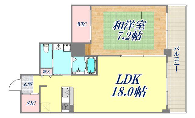 ザ・レジデンス芦屋スイート(1LDK/8階)の間取り写真