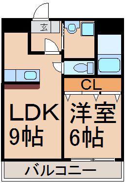 エーデルワン(1LDK/7階)の間取り写真