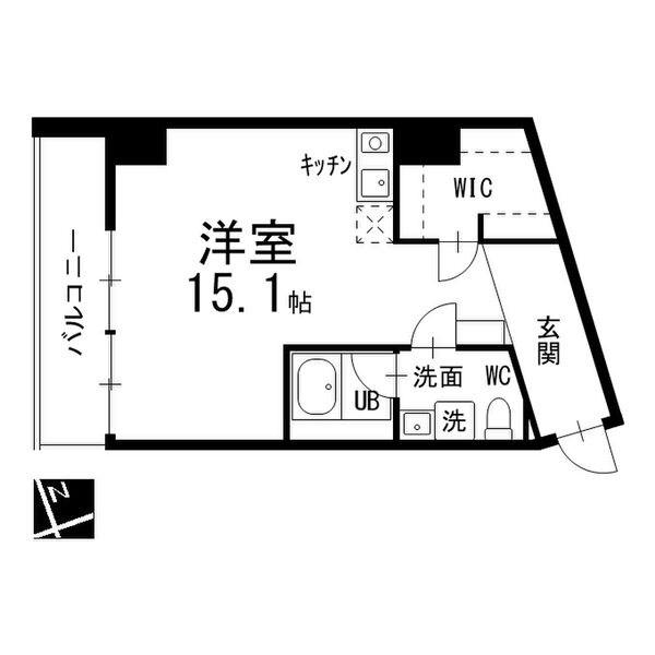 PLUSM MOTOYAMA(ワンルーム/3階)の間取り写真