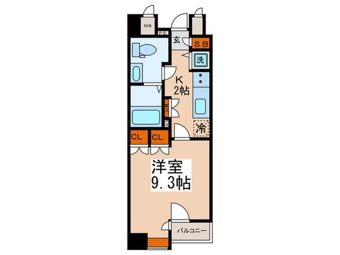 プライムアーバン池袋(1K/10階)の間取り写真