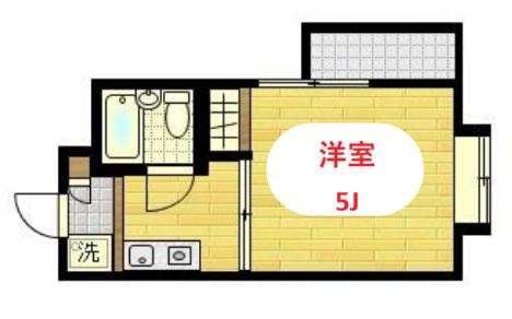 ステージ久が原(1K/2階)の間取り写真