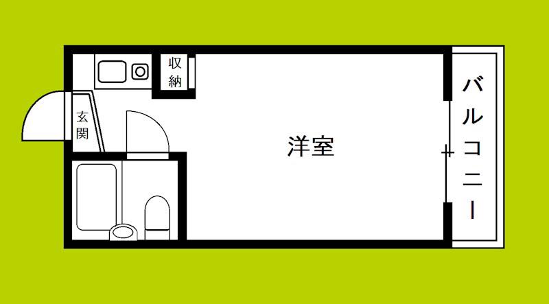 ルネッサンスCITY(ワンルーム/5階)の間取り写真