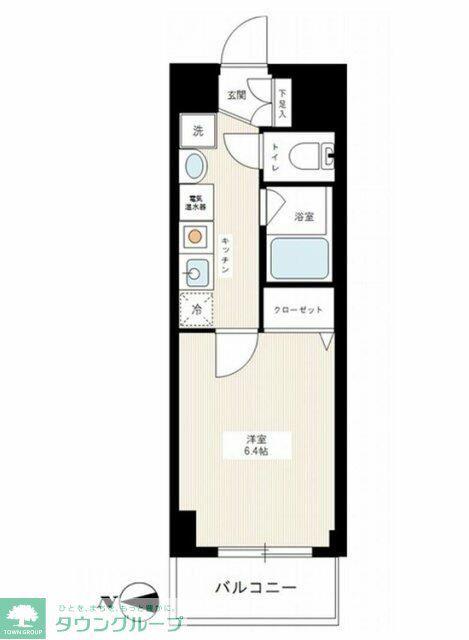 マイナビSTAYスパシエ大宮新都心(1K/3階)の間取り写真
