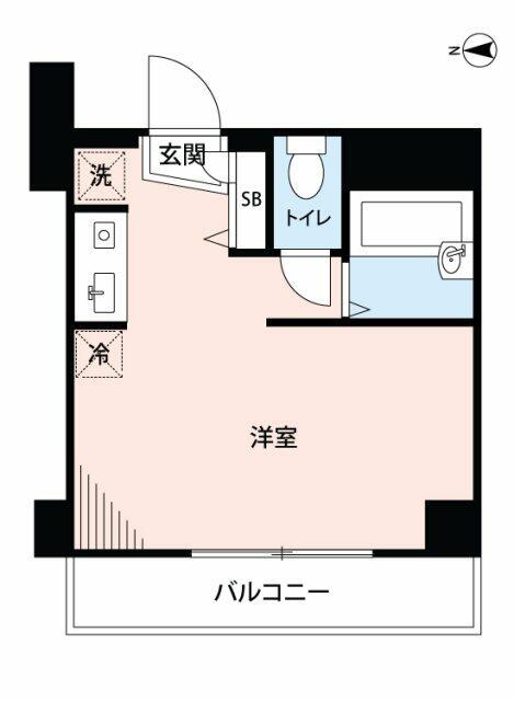 マイナビSTAYミライエ中延駅前(ワンルーム/3階)の間取り写真
