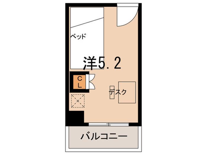 APARTMENTS金子屋(ワンルーム/8階)の間取り写真
