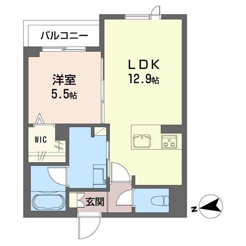 FORENA(1LDK/3階)の間取り写真