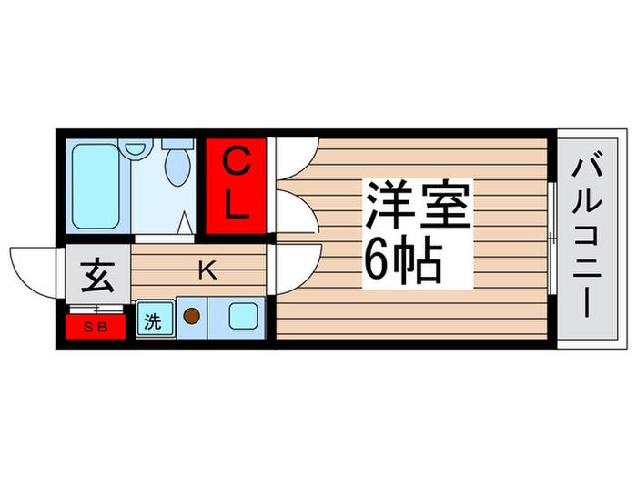 ソネリエールMITU(1K/2階)の間取り写真
