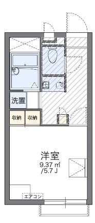 レオパレスエスポア六番町(1K/2階)の間取り写真