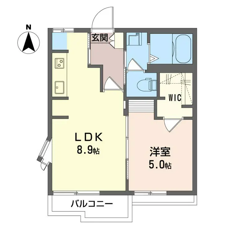 エイブル 2階階 間取り