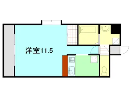 KMビル(1K/2階)の間取り写真