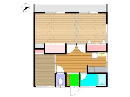 池田アパート(2SDK/3階)の間取り写真