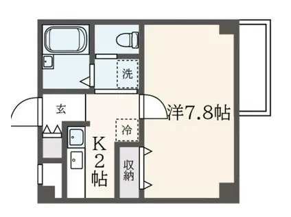 HOME SHINANOYA(1K/2階)の間取り写真