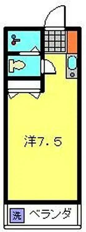 レモンハウス多摩川 2階階 間取り