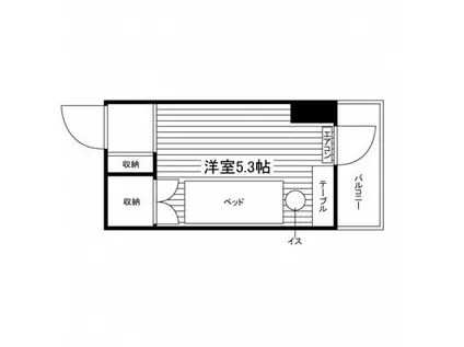 学生会館 ユニハーモニー天満橋(ワンルーム/11階)の間取り写真