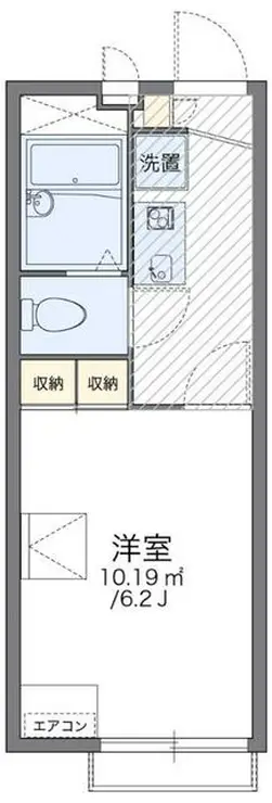 レオパレスパピー北浦II 2階階 間取り