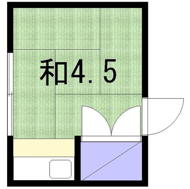 いずみ荘(ワンルーム/1階)の間取り写真