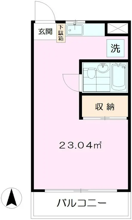 国分寺コスモ 1階階 間取り