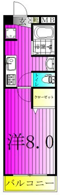 セナリオフォルム柏VII 4階階 間取り