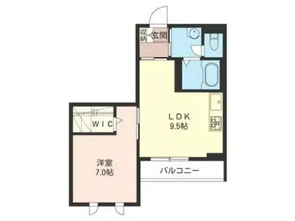 プルミエ グランクリュ(1LDK/2階)の間取り写真