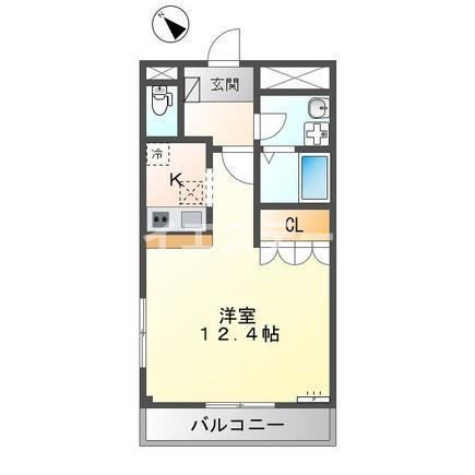 ハイム・エルアール(1K/1階)の間取り写真
