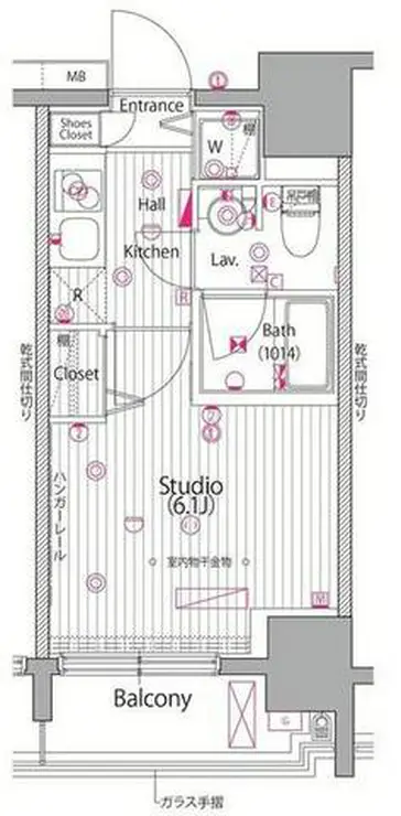 ガーラ・シティ渋谷南平台 10階階 間取り