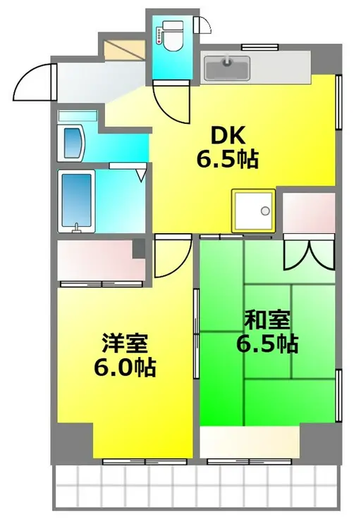 ツインプレックスSA 4階階 間取り