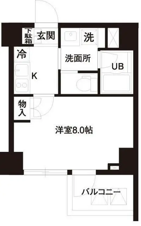 レジディア白金高輪 3階階 間取り