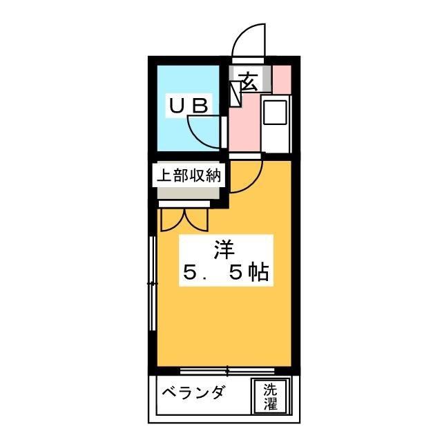 コーポ水島(1K/1階)の間取り写真