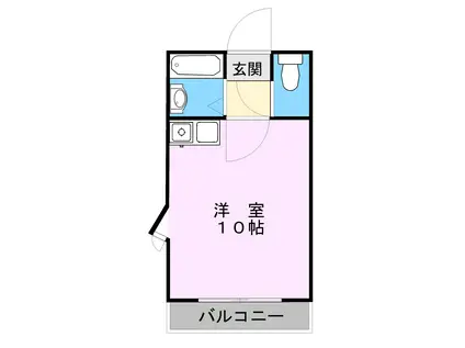 ハイムパーラー(ワンルーム/1階)の間取り写真