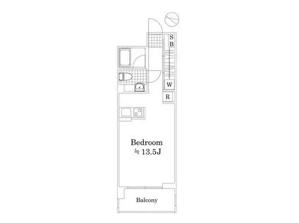 セレニティ久が原(ワンルーム/5階)の間取り写真