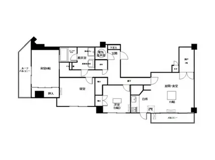 クリエート三田(3LDK/10階)の間取り写真